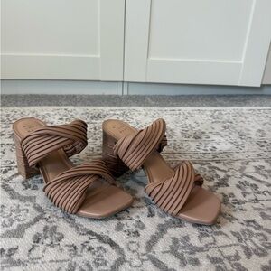 Target “a new day” Women's Tan Block Heel Sandals